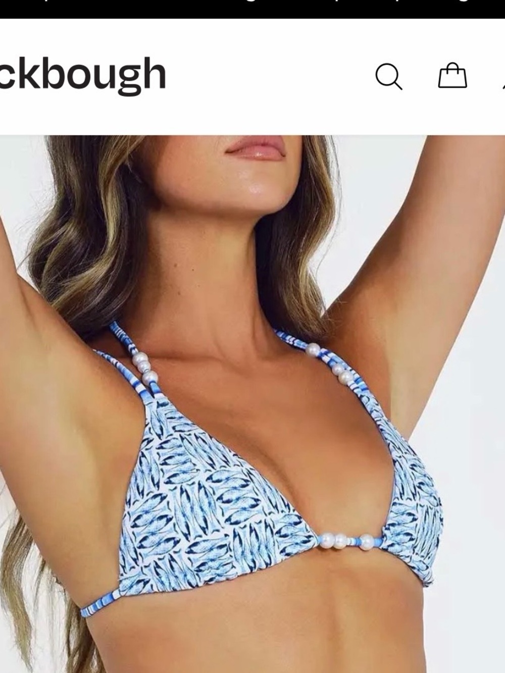 Blackbough Swim Vera Top & Giana Bottom Set, size XS, NWOT